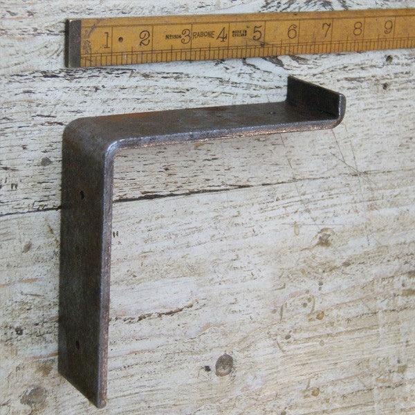 Shelf Bracket 'UTILITY' Angled Strong Steel Lip 6" x 6"