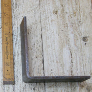 Shelf Bracket 'UTILITY' Angled Steel Antique Iron 6" x 6"