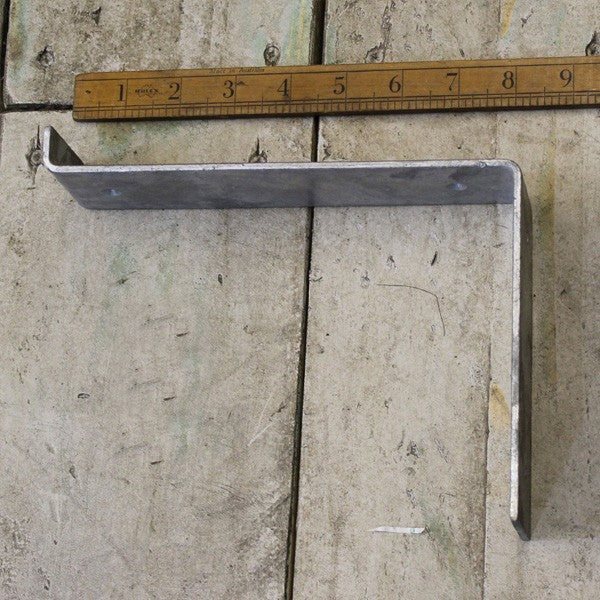 Shelf Bracket 'Utility' Angled Galvanised Lip 6" x 8"