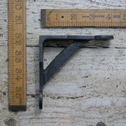 Shelf Bracket Gallows Penny End Cast Antique Iron 4" x 4"