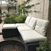 Small Outdoor Corner Sofa with Storage