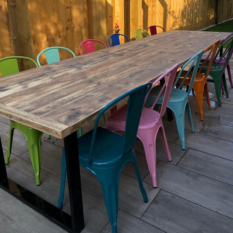 Outdoor dining patio tables + benches - Garden Furniture
