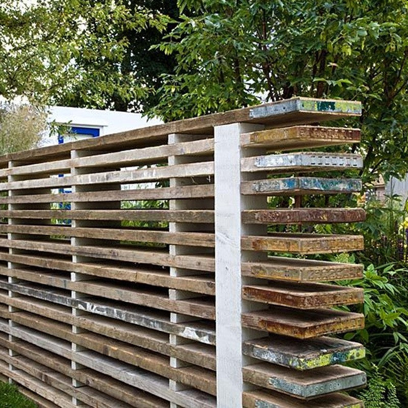 Scaffold board fencing or  garden screening