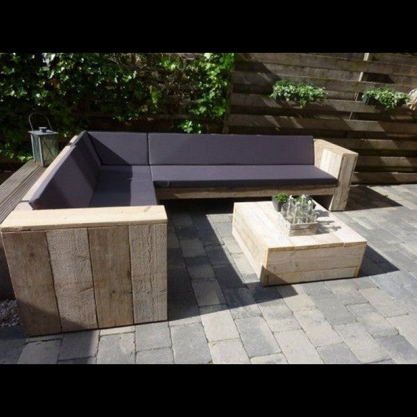 Outdoor Corner Sofa + Table - Garden Furniture