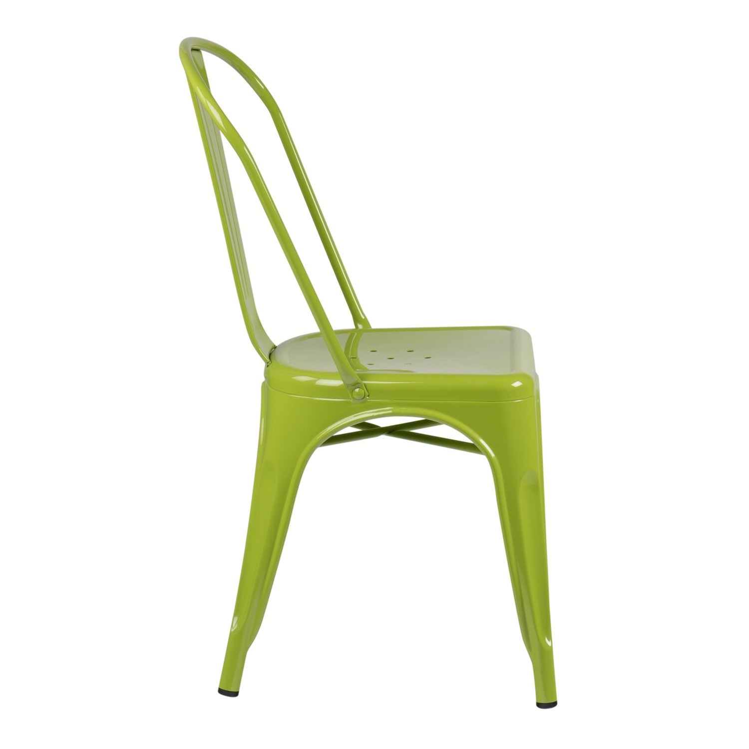 Industrial Metal Dining Chair - Greenery Green