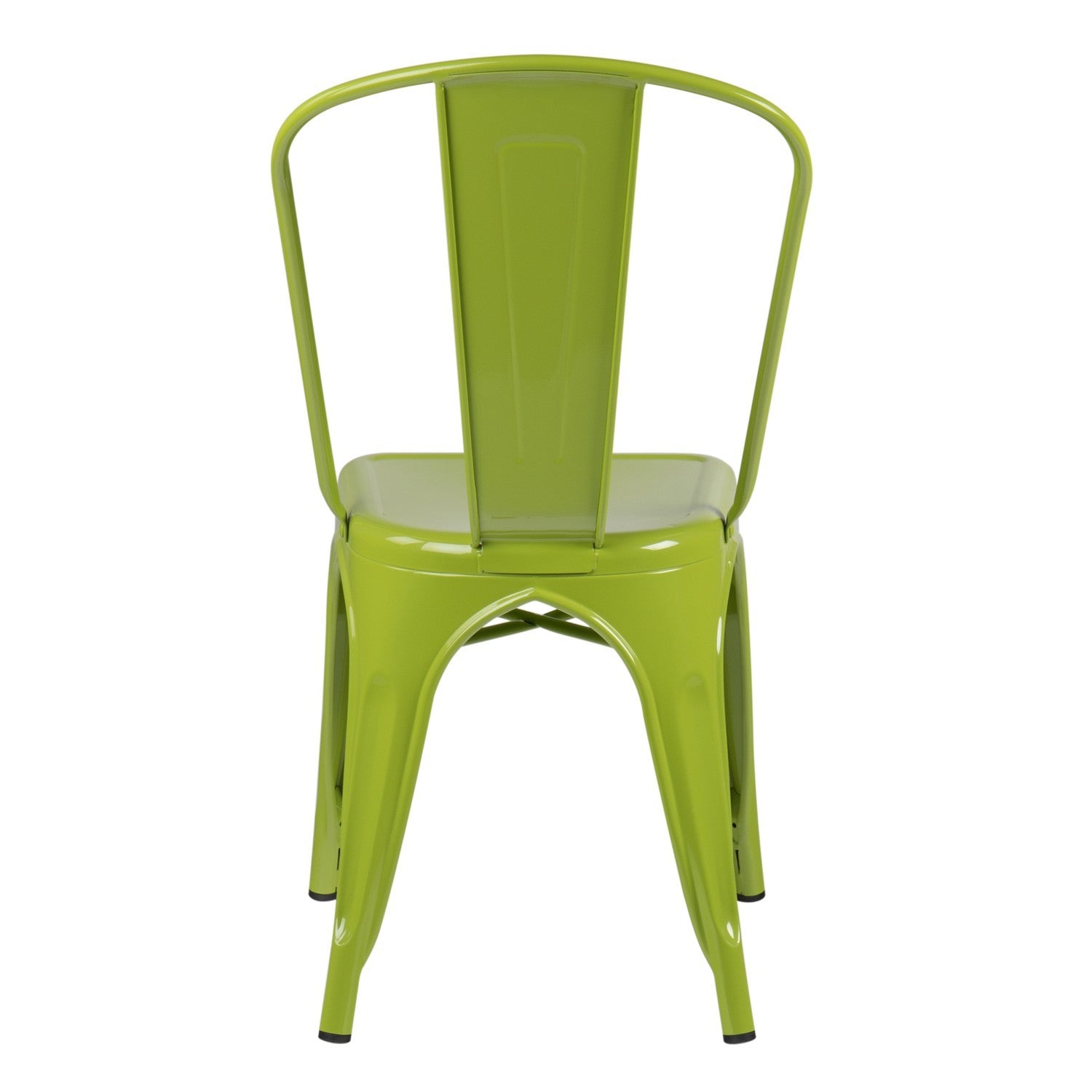 Industrial Metal Dining Chair - Greenery Green