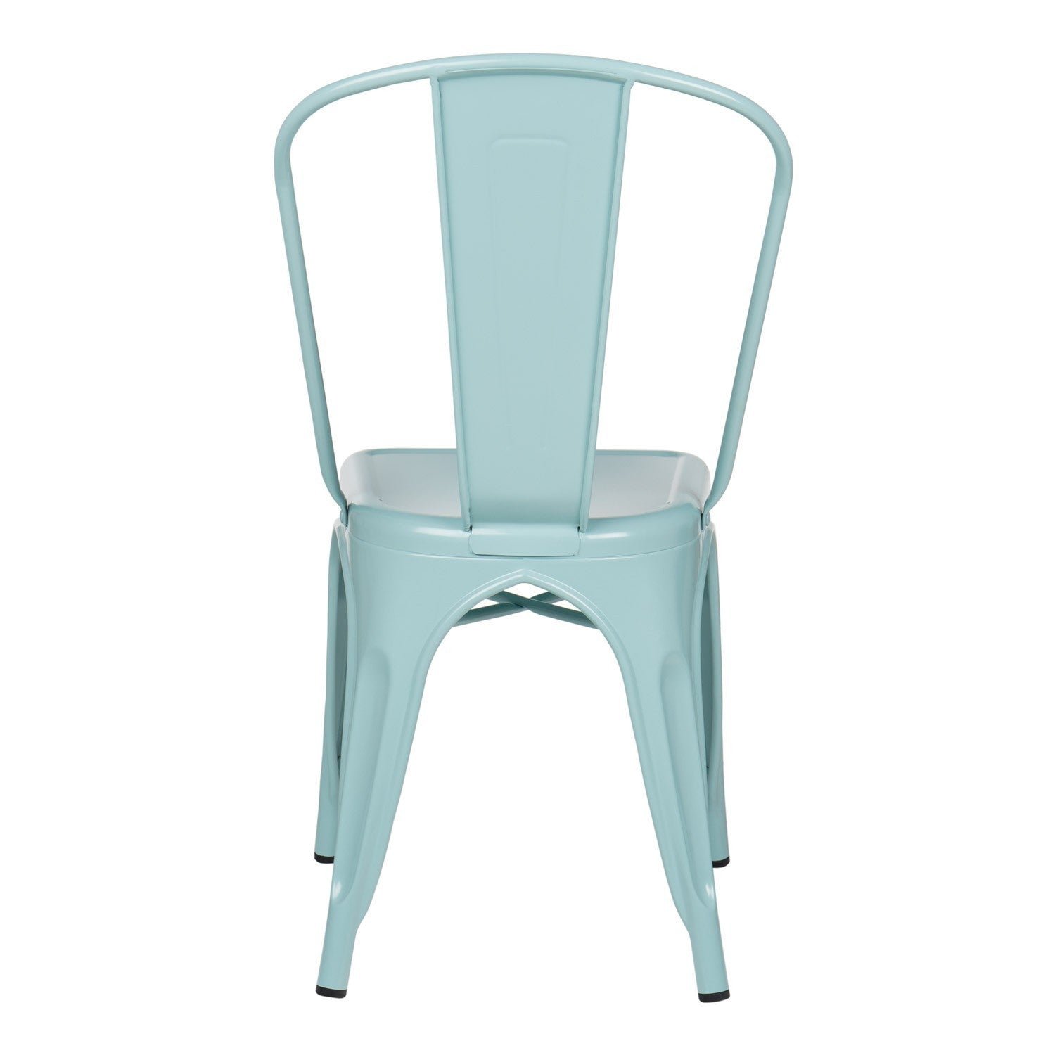 Industrial Metal Dining Chair - Blue Island Paradise