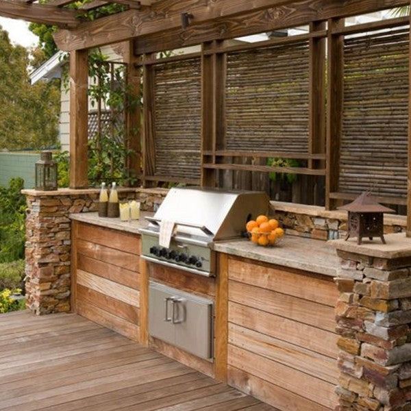 Covered Outdoor BBQ Kitchen Area