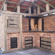 Outdoor BBQ Brick Kitchen Area