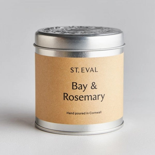 Bay & Rosemary Scented Tin Candle