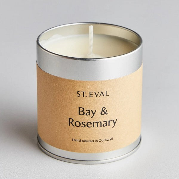 Bay & Rosemary Scented Tin Candle