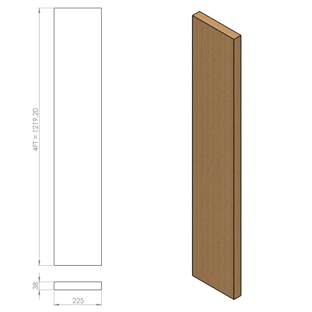 13ft Reclaimed Scaffold Boards - Unsanded
