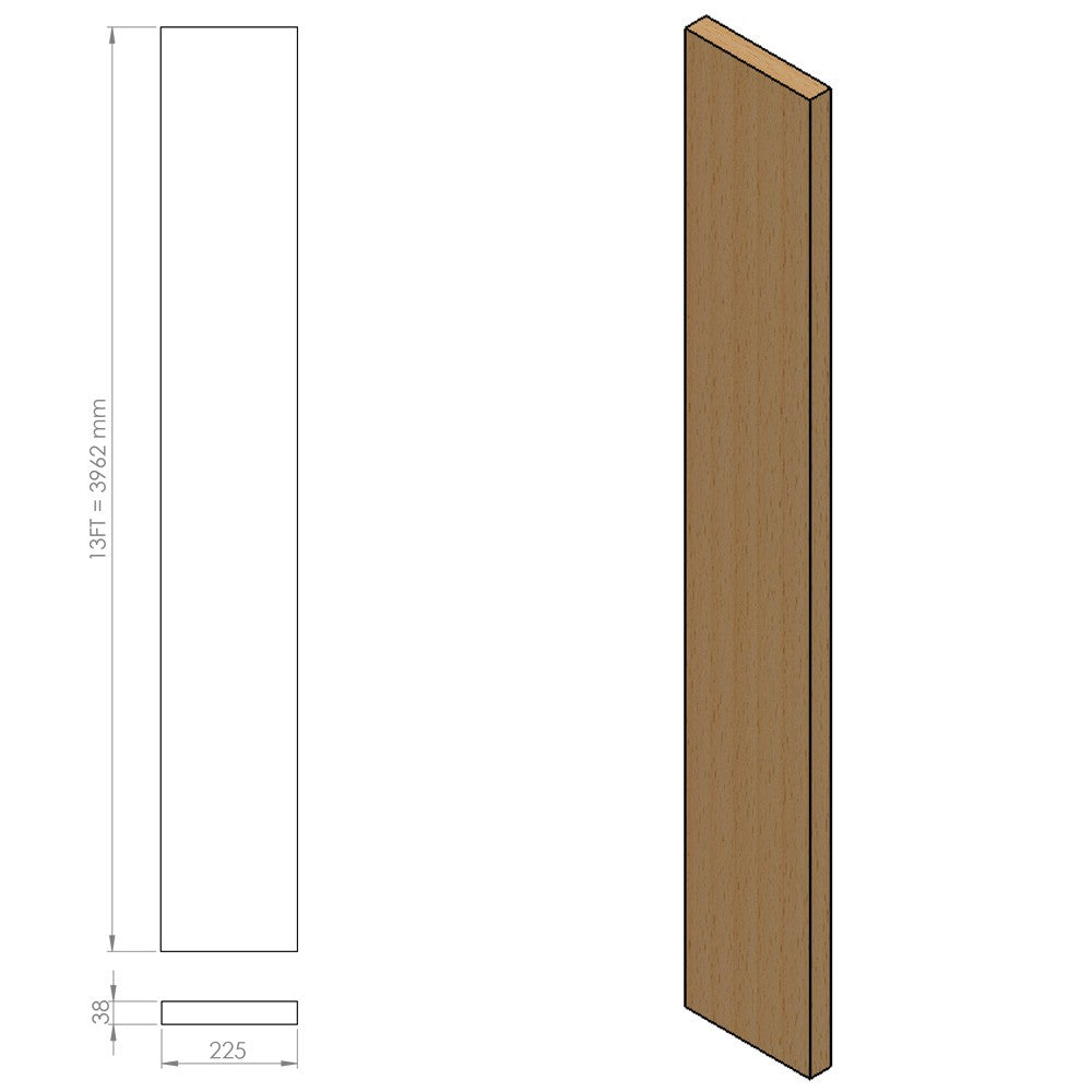 13ft Reclaimed Scaffold Boards - Unsanded