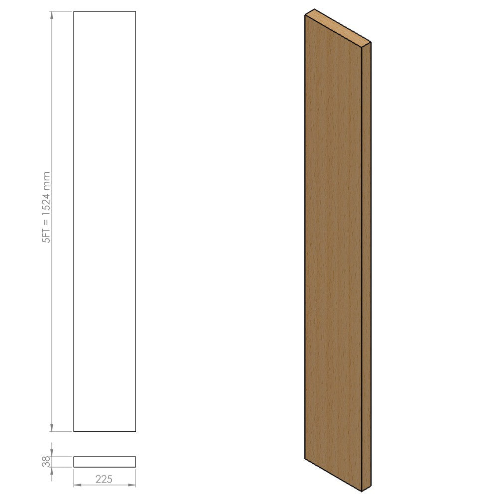 13ft Reclaimed Scaffold Board - Rough Sanded