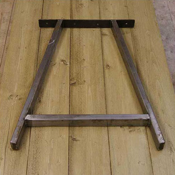 Table End Frame (A Frame) Tubular Antique Iron 660mm