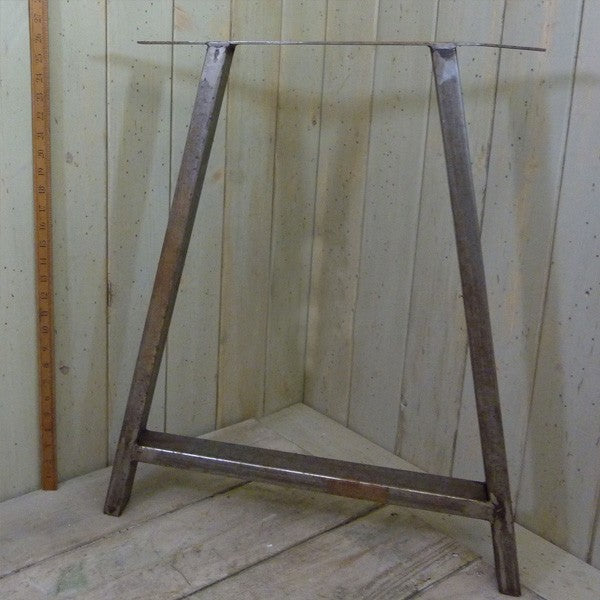 Table End Frame (A Frame) Tubular Antique Iron 710mm