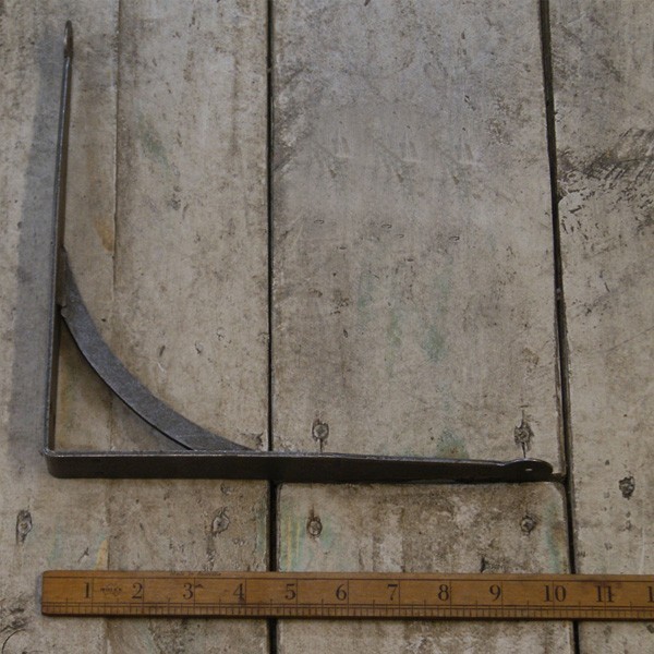 Shelf Bracket Handforged Antique Iron 10" x 10" | Metal | Rugged Lo... Shelf Bracket Handforged Antique Iron 10" x 10"-Metal-Rugged London