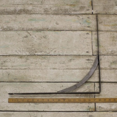 Shelf Bracket Handforged Antique Iron 18" x 18" | Metal | Rugged Lo...
