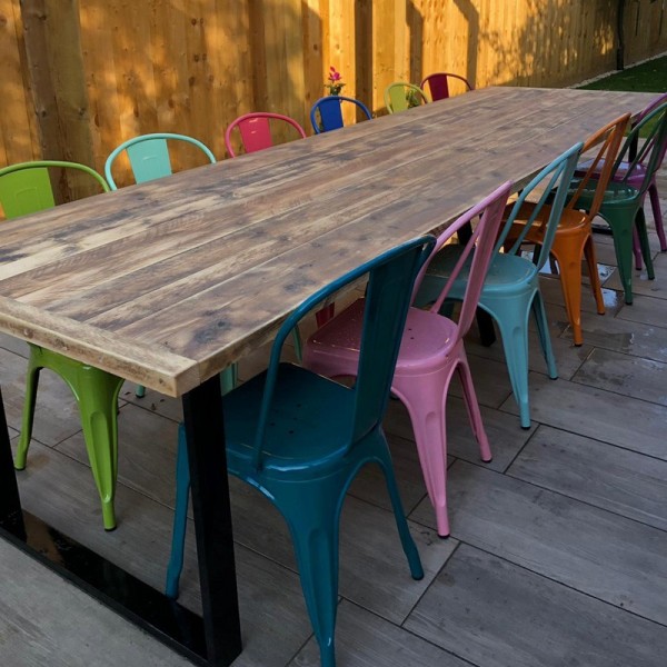 Outdoor dining patio tables + benches - Garden Furniture | Outdoor ...