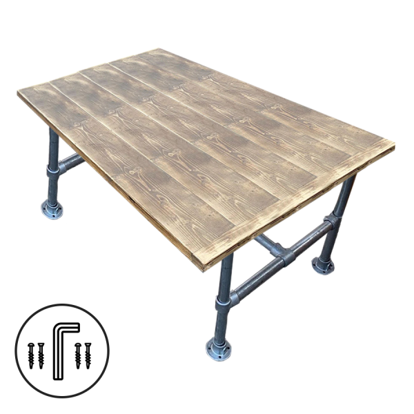 Scaffold Dining Table Frame Kit, Dining Table On Wheels Uk