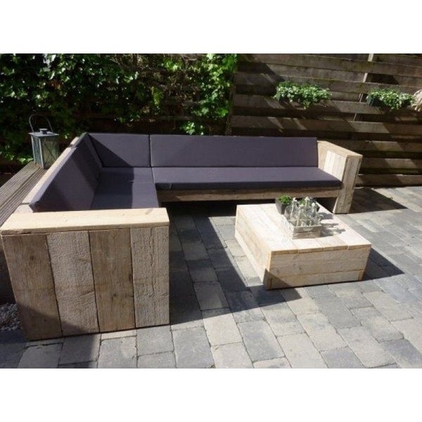Outdoor Corner Sofa Table Garden Furniture - Corner Patio Furniture With Table