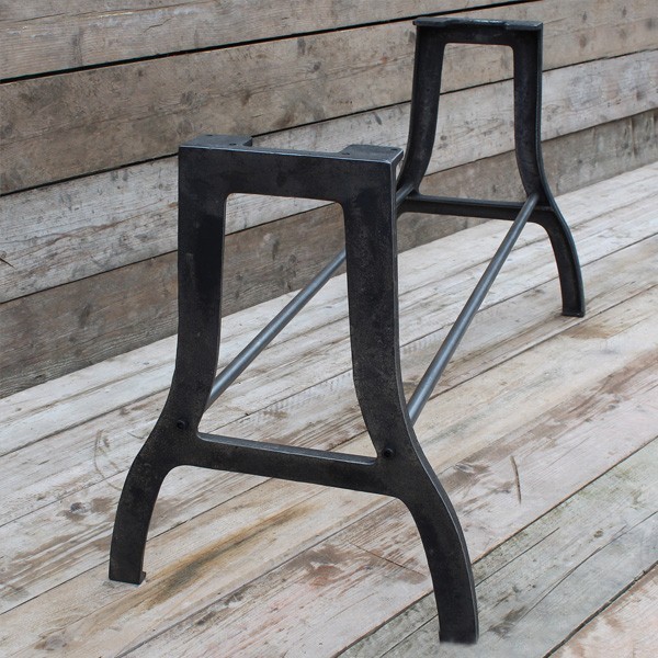 Abbot Dining Table End Frame 710mm | Metal | Rugged London Abbot Dining Table End Frame 710mm-Metal-Rugged London