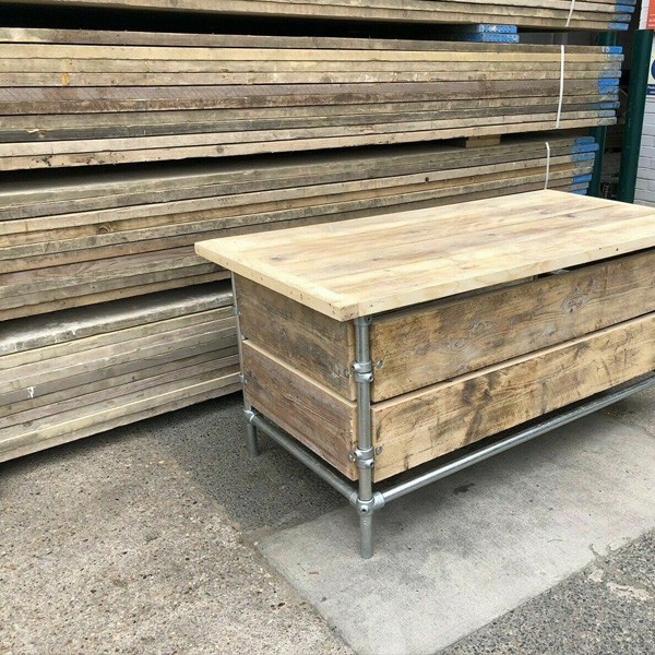 Reclaimed Scaffold Boards - Unsanded 12ft | Reclaimed Boards | Rugg...