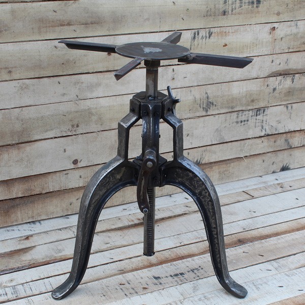 Jameson Industrial Adjustable Pedestal Table | Metal | Rugged London Jameson Industrial Adjustable Pedestal Table-Metal-Rugged London