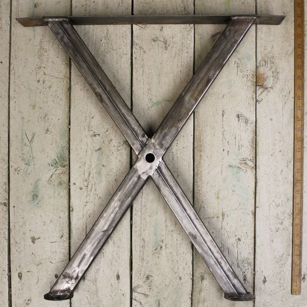 Mild Steel Cross Section Table Underframe End 660mm-Metal-Rugged London