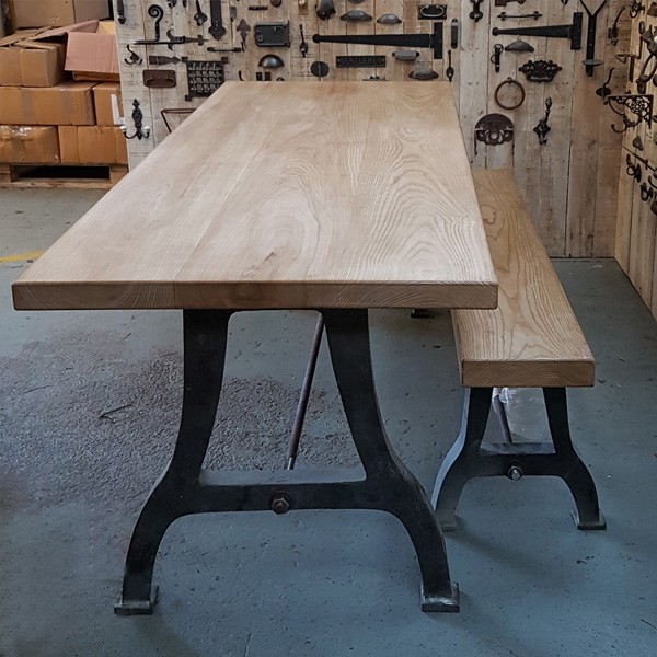 Minerva Table Underframe Cast Iron 27"H x 24"W | Metal | Rugged London