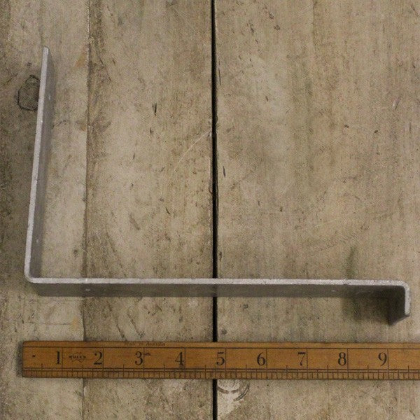 Shelf Bracket 'Utility' Angled Galvanised Lip 6" x 9"