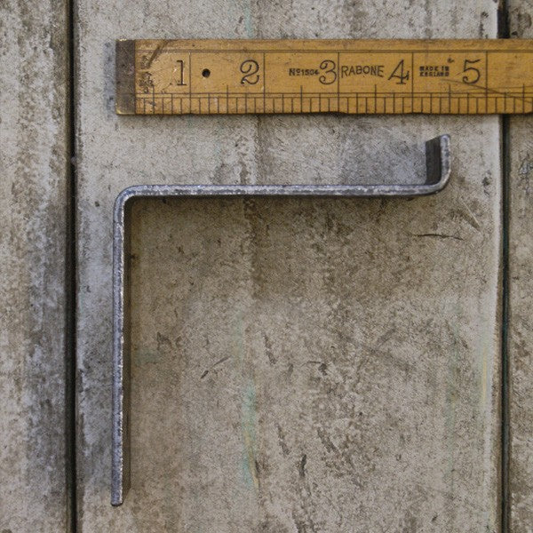 Shelf Bracket 'Utility' Angled Steel Lip 4" x 4"