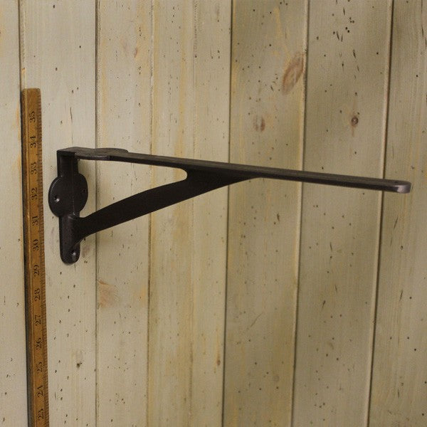 Shelf Bracket Gallows Lugs Cast Antique Iron 14" x 5"