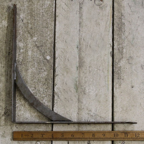 Shelf Bracket Handforged Antique Iron 12" x 12"
