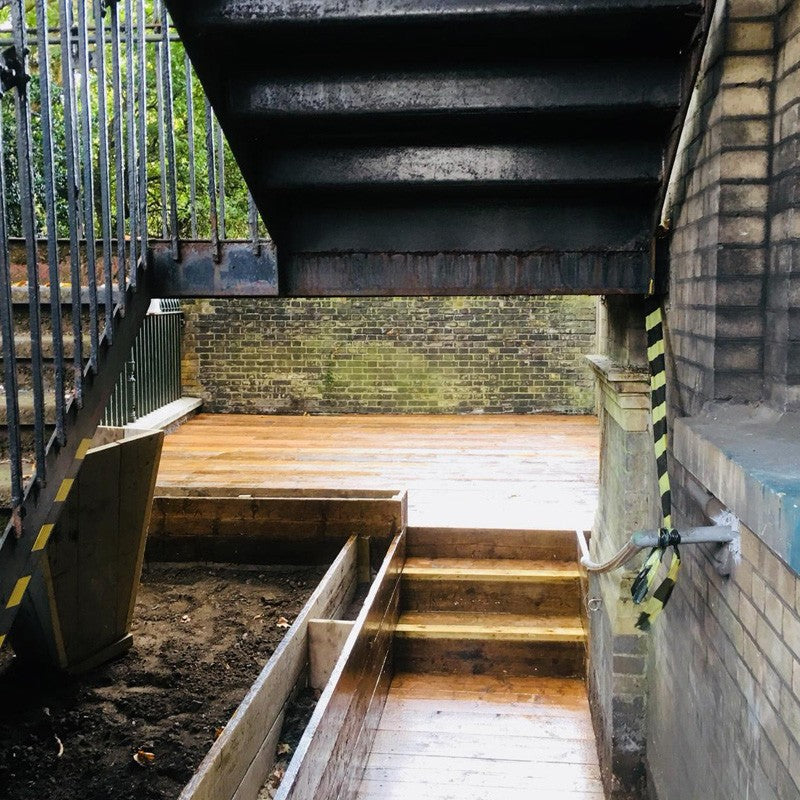 Scaffold board outdoor decking per sqm