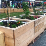 Square Wooden Planter - Garden Furniture