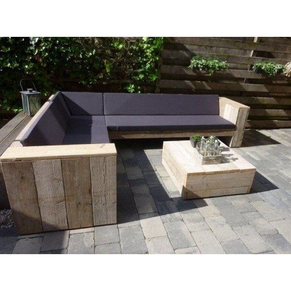 Outdoor Corner Sofa + Table - Garden Furniture