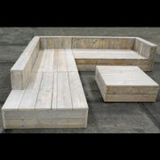 Large outdoor corner sofa + table - garden furniture