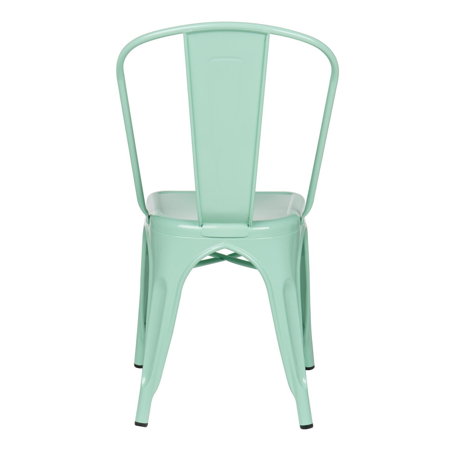 Industrial Metal Dining Chair - Green Mint