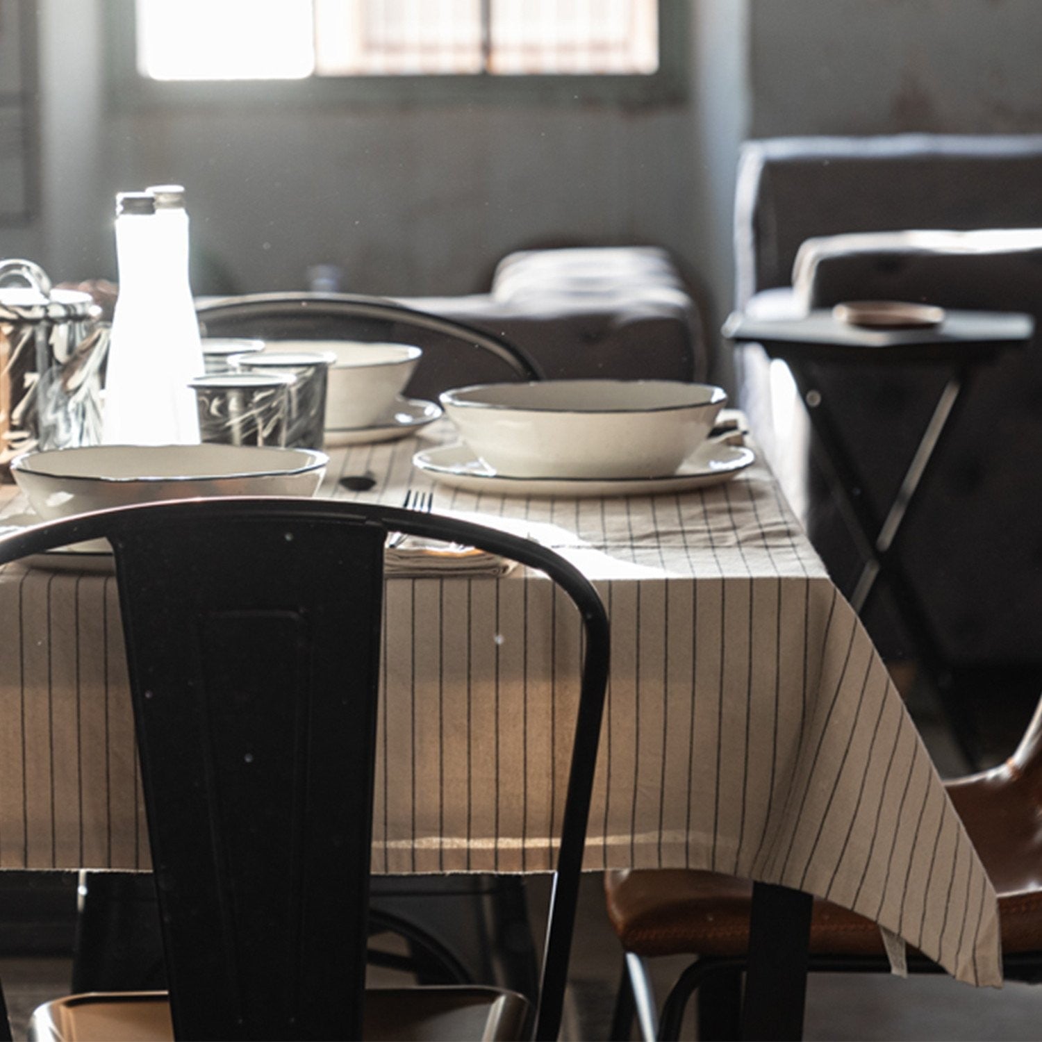 Industrial Metal Dining Chair - Greenery Green