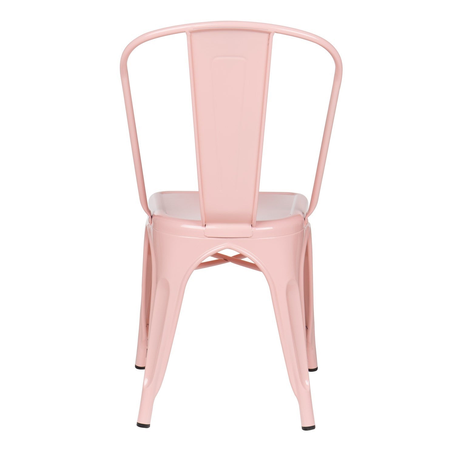 Industrial Metal Dining Chair - Pink Quartz