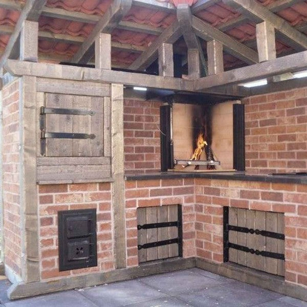 Outdoor BBQ Brick Kitchen Area