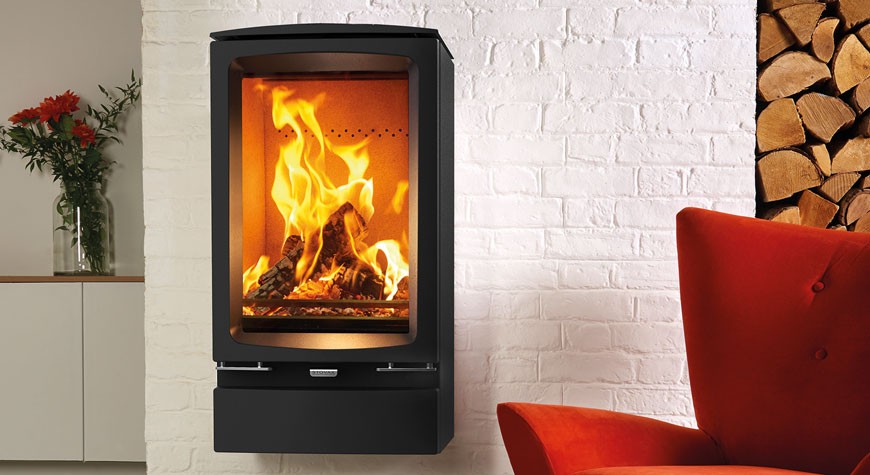 Vogue Midi T Wall Hung Wood Burning & Multi-fuel Stoves