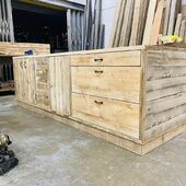 Another #sustainable #kitchen #island going out today made with love and #Scaffoldboards #London